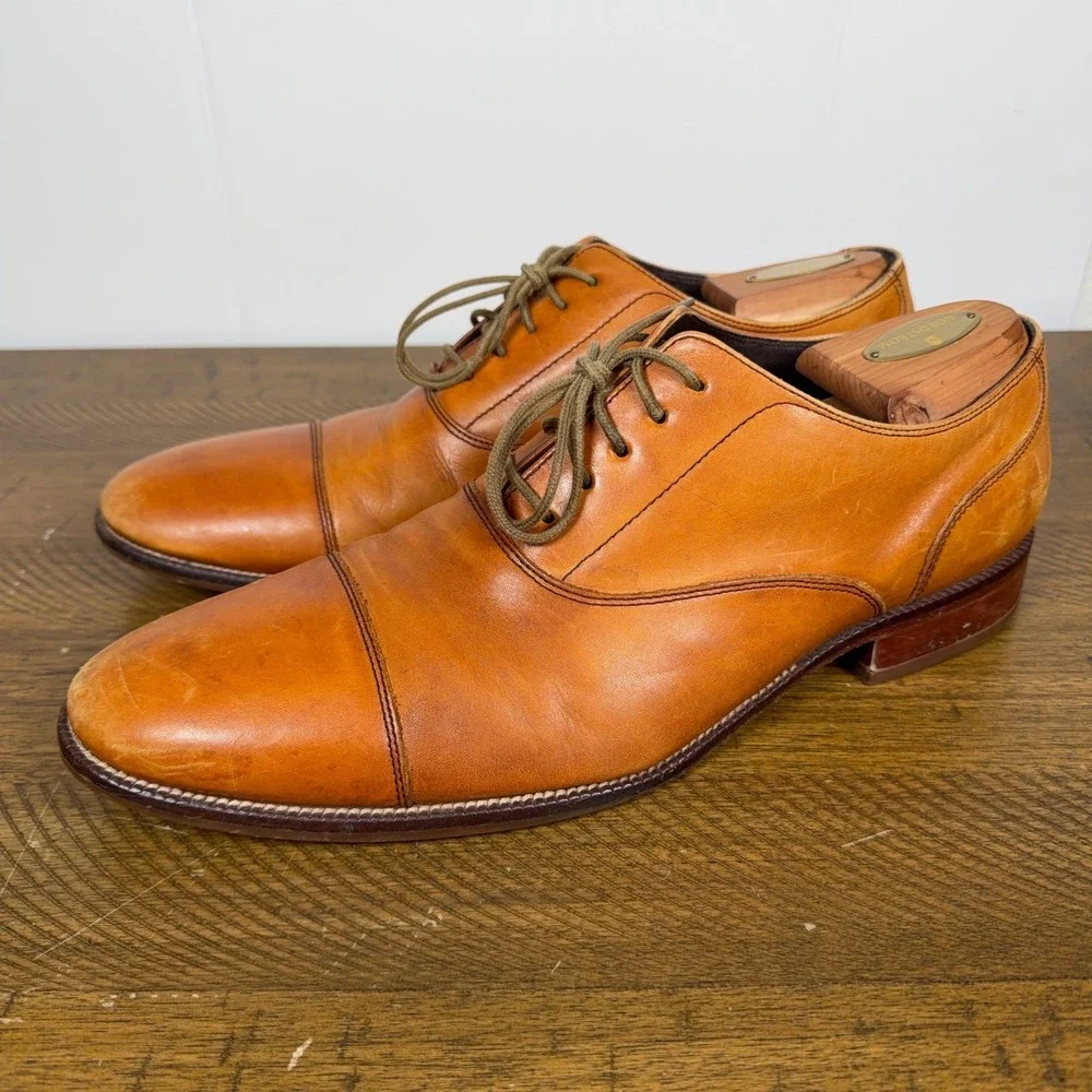 Cole Haan Shoes Mens US 11.5 M‎ Brown Williams Cap Toe Lace Up Leather Oxford